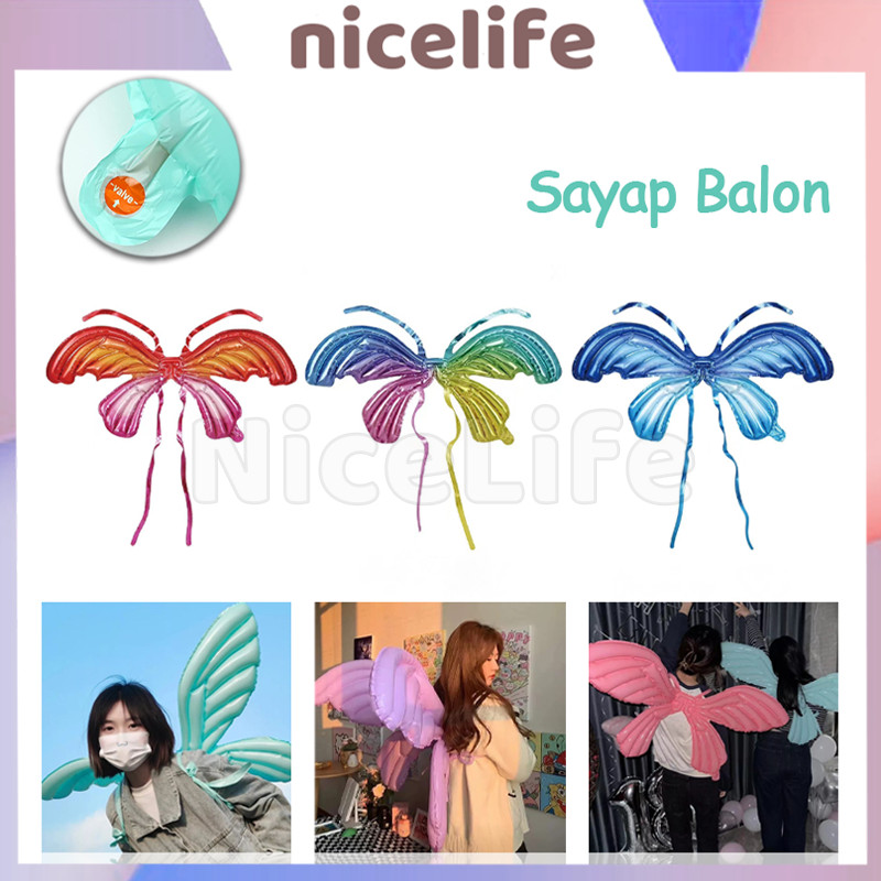 Sayap Balon / Sayap Kupu-kupu Malaikat / Dekorasi Ulang Tahun