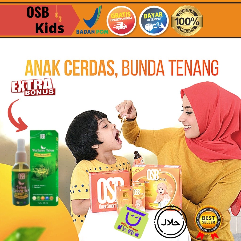 OSB Omar Smart Brain Osb Kids Vitamin Otak Anak OSB Cair Atau Sirup Produk Asli original