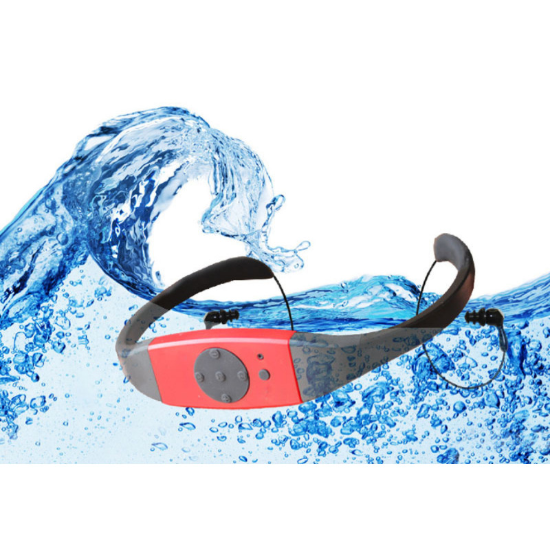 Waterproof sport mp3 player FM Radio and 4GB Swimming Surfing SPA IPX8 Sports P0005343 MP3 Player mu