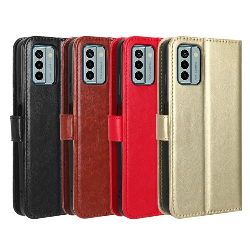 Flip Casing Nokia G22 4G Wallet cover High-grade fleece Car Slot Flip case Leather Stand Holder Hand