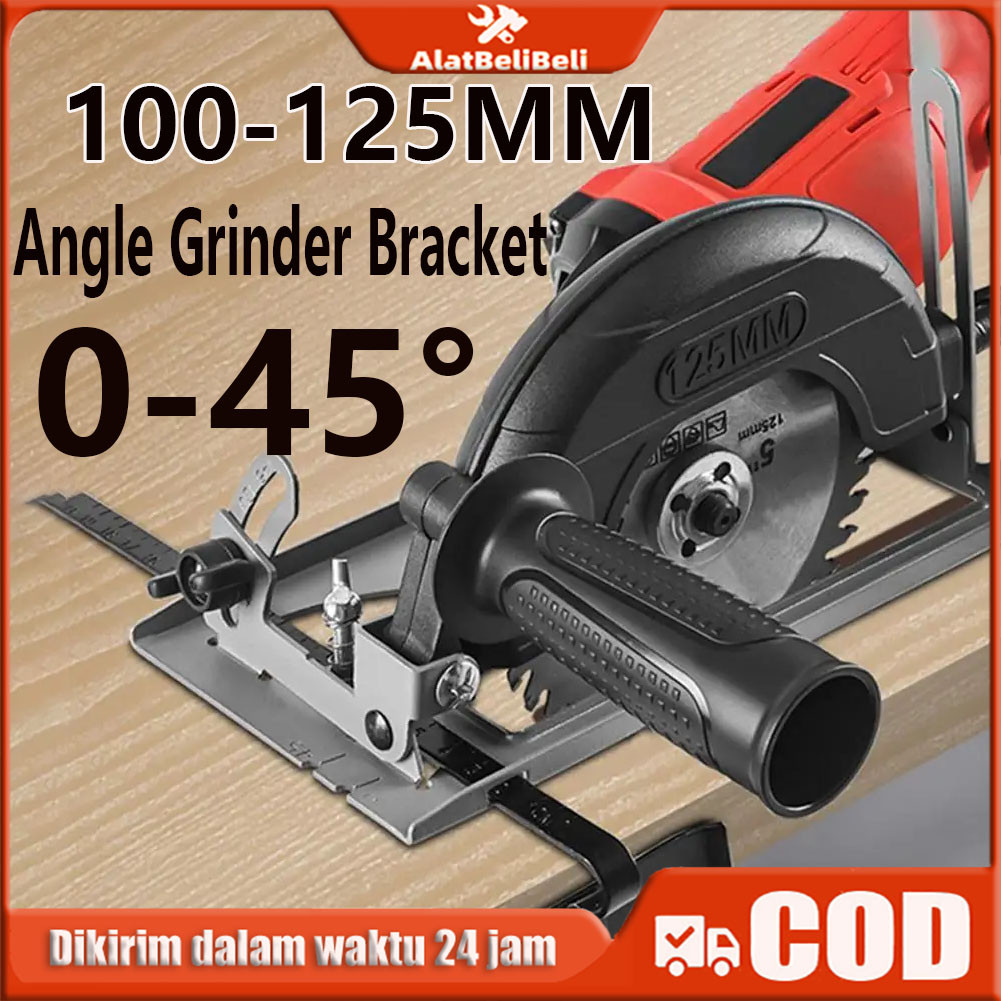 【COD】Dudukan Mesin Gerinda Tangan Stand Holder Gerinda Circular Saw Penggiling Sudut Miring 45 Deraj