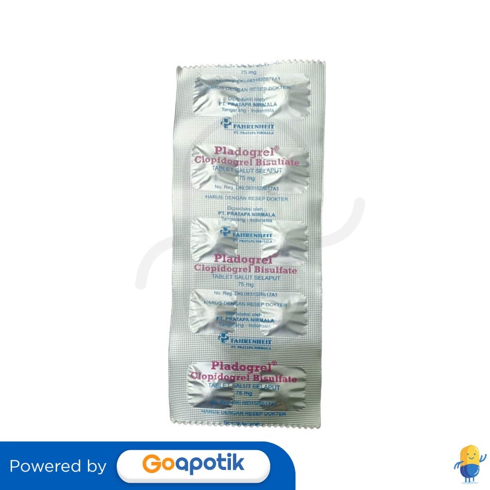 Pladogrel 75 Mg Strip 10 Tablet