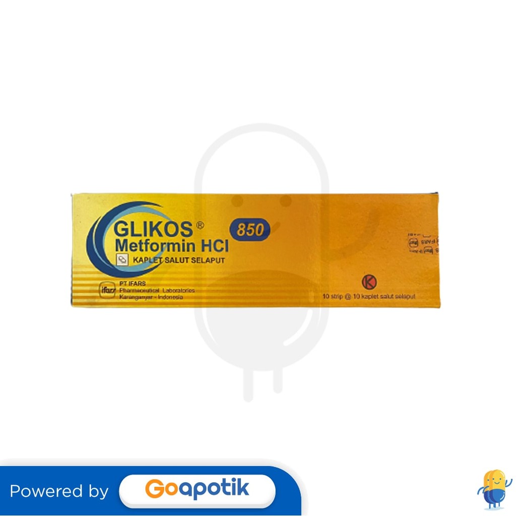 Glikos 850 Mg Box 100 Kaplet
