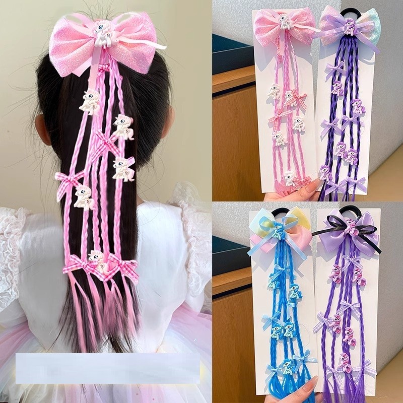 IKAT RAMBUT ANAK PEREMPUAN HAIR BAND RAMBUT PALSU KARAKTER UNICORN