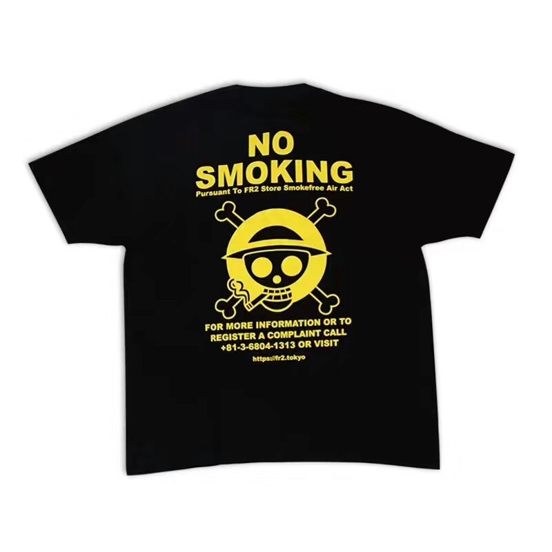 Kaos T-shirt Distro Anime FR2 Japan Streetwear Brands FR2 X ONE PIECE TEE