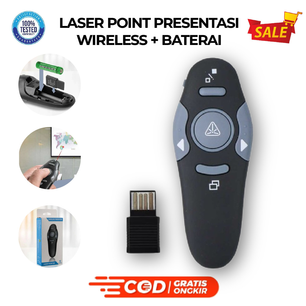 

Laser Pointer Presentasi Wireless Untuk Presentasi + Baterai PREMIUM STOCK Termurah