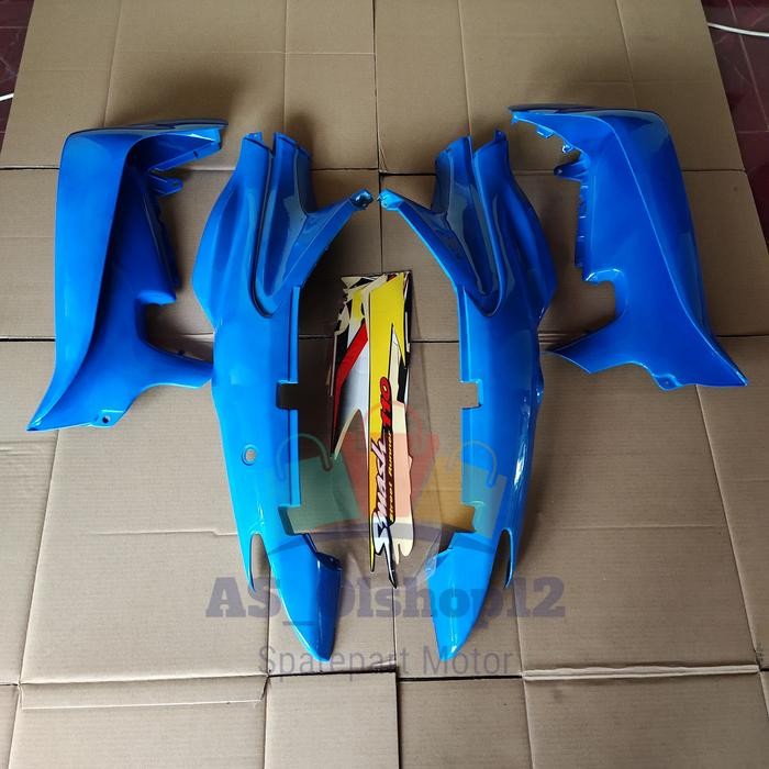 BODY BELAKANG DAN SAYAP SMASH 110 LAMA BIRU PLUS STRIPING