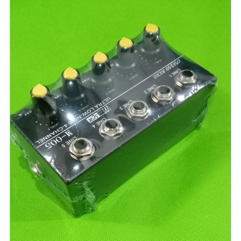 Parallel input mic 5 Chanel M-005. multifungsi. untuk penambah input mixer/amplifier/soundcard/dan l