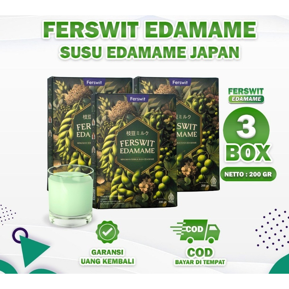 

Susu Edamame Jepang BPOM Paket 3 Box Formulasi Khusus Asam Urat, Kolesterol, Nyeri Sendi & Tulang