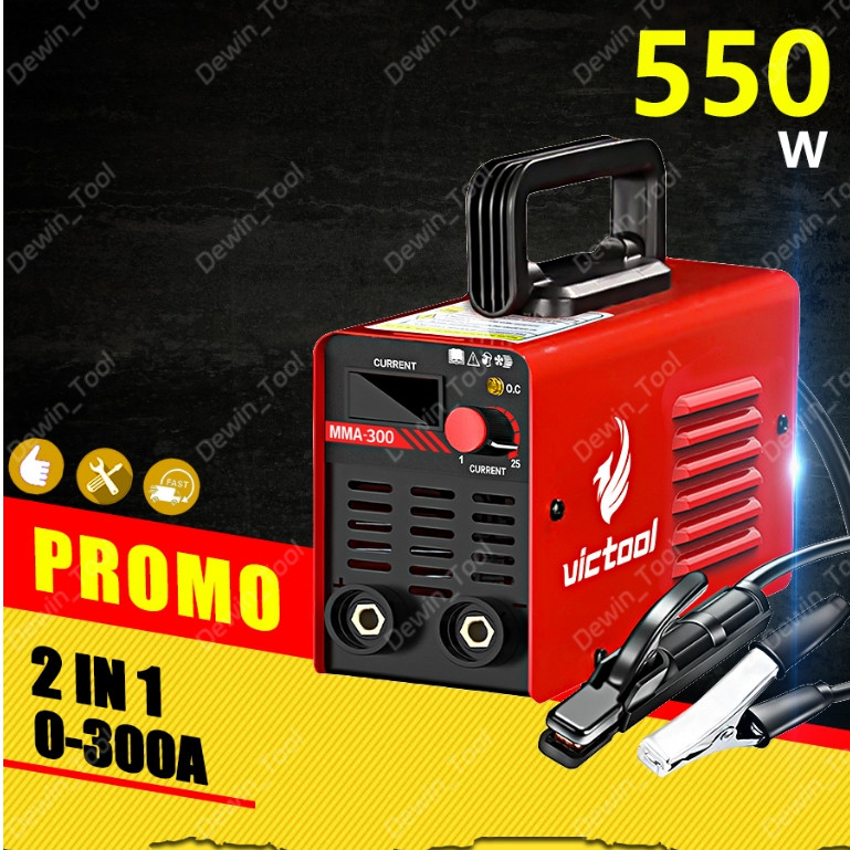 DEWIN mesin las listrik mini 550W alat las listrik mini 220V alat mesin las listrik
