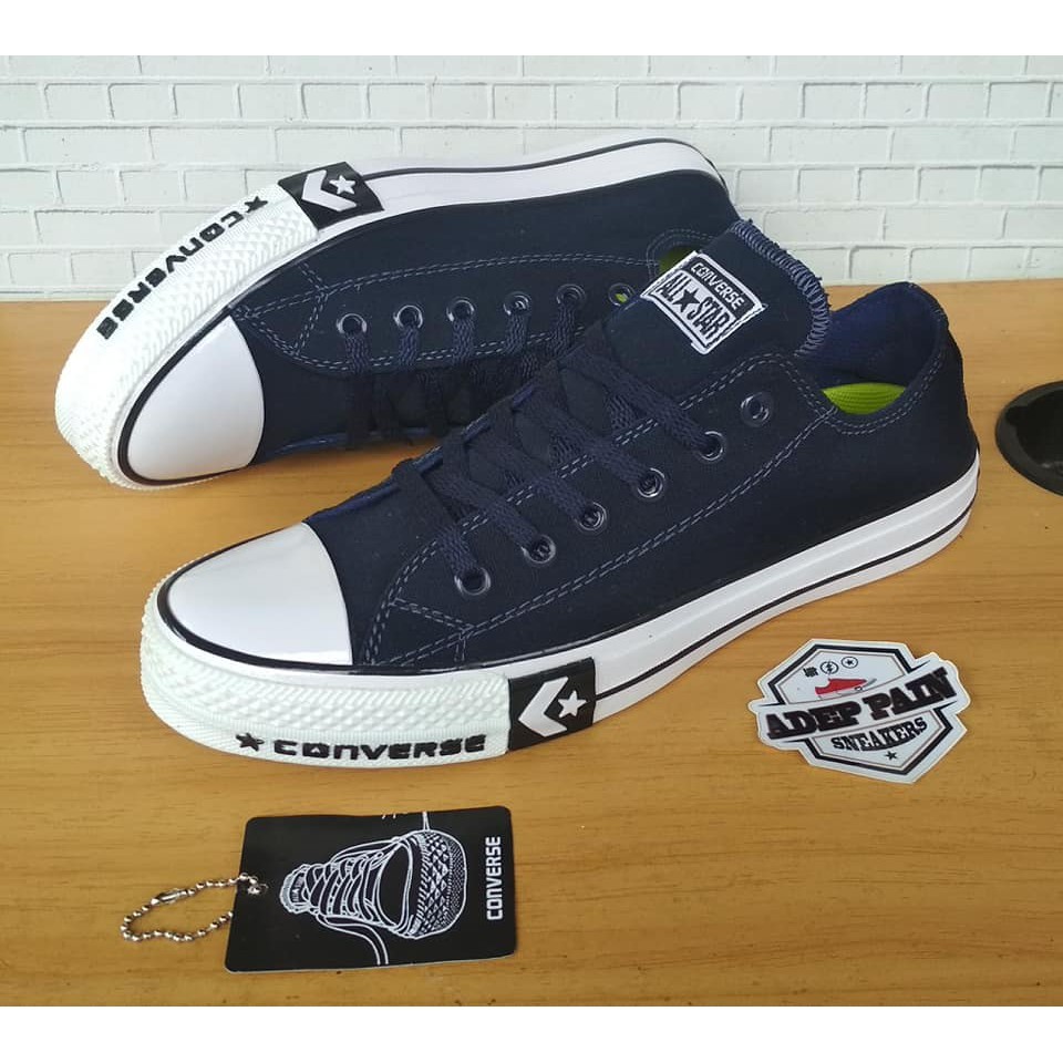 SEPATU ALL STAR CONVERSE NAVY MOTIF
