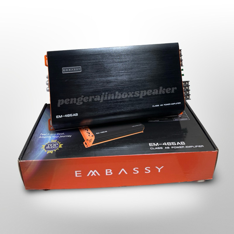 Embassy EA 465 AB Power 4 Channel 4 Channel Power Mosfet Amplifier