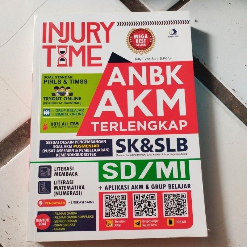 

JUAL BUKU ORIGINAL INJURY TIME ANBK AKM TERLENGKAP SK SLB SD MI RULLY EVITA SARI MEGA BEST SELLER