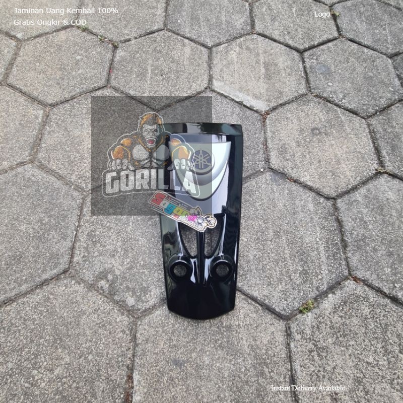 Panel Depan Dasi Tameng Plus Logo Panel Depan Yamaha Fiz r Fizr Vega R Lama Hitam Silver Termurah St