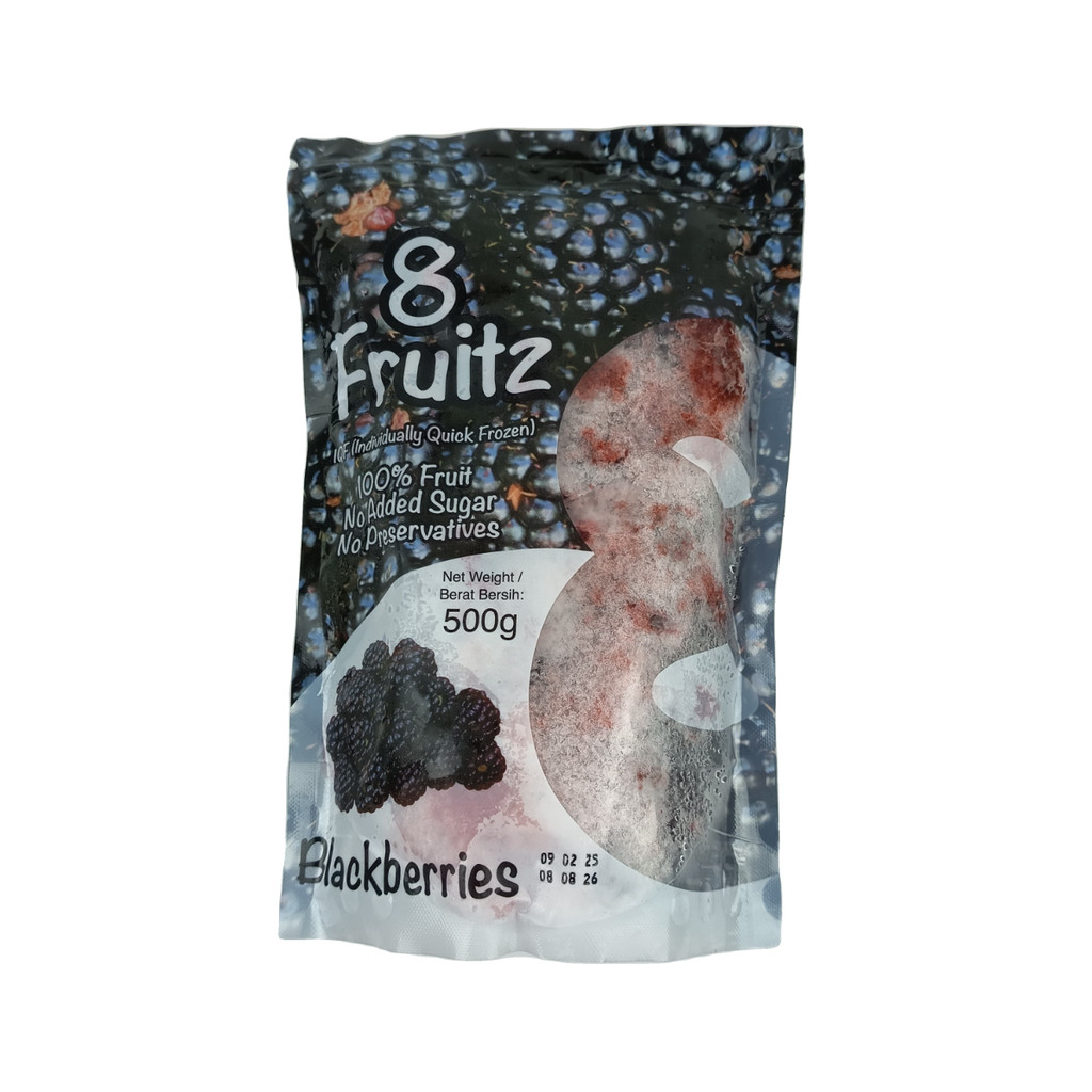 

8 Fruitz Blackberries 500Gr Buah Frozen Buah Beku