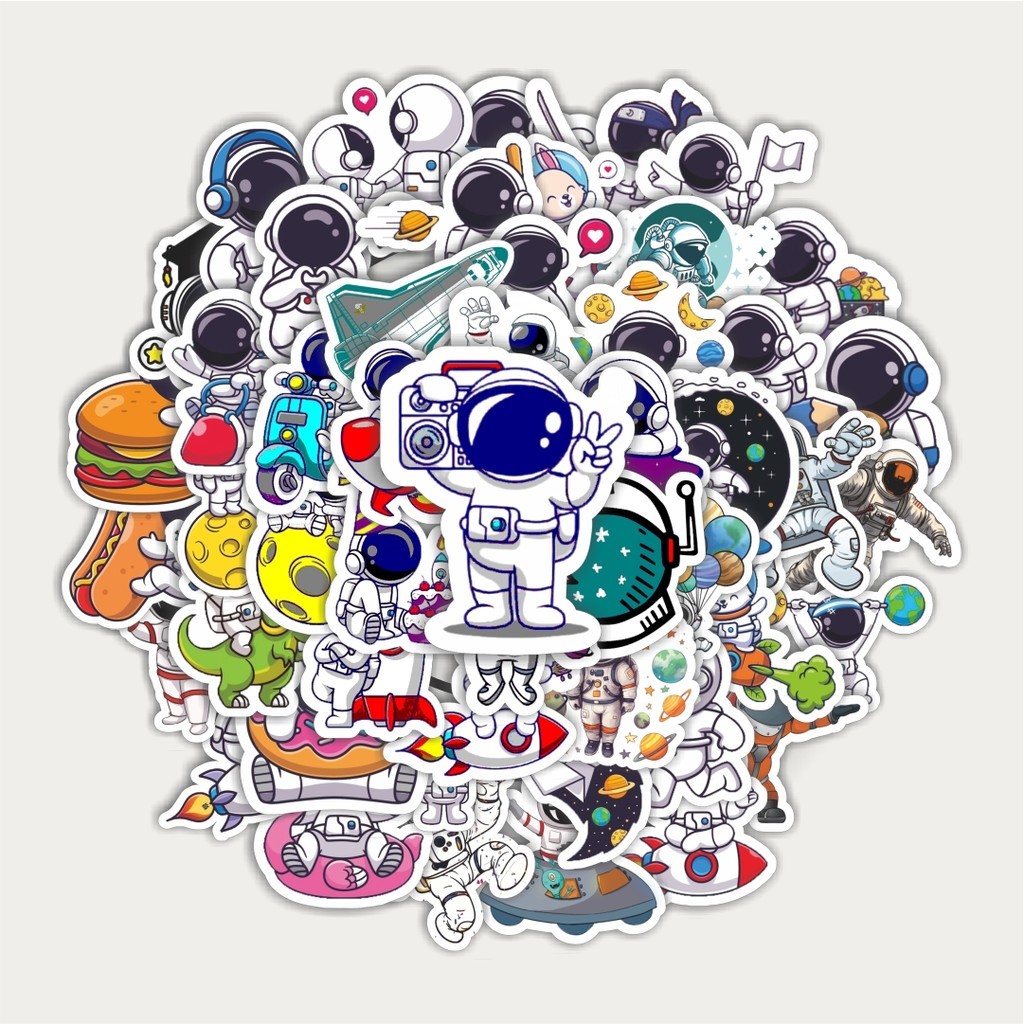 

Sticker Pack Stiker Astronot Luar Angkasa Aesthetic | Sticker TUMBLR | Stiker LAPTOP KOPER HELM