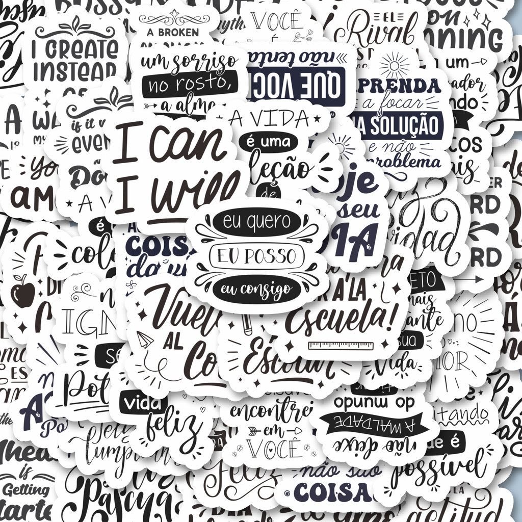 

100PCS Lucu Stiker Ungkapan Motivasi Spanyol Aesthetic Stiker Aesthetic Stiker Anti Air Stikers Berperekat Waterproof sticker decal buat Motor Helm Buku Journal Koper Casing HP Laptop Botol Minum Hadiah anak