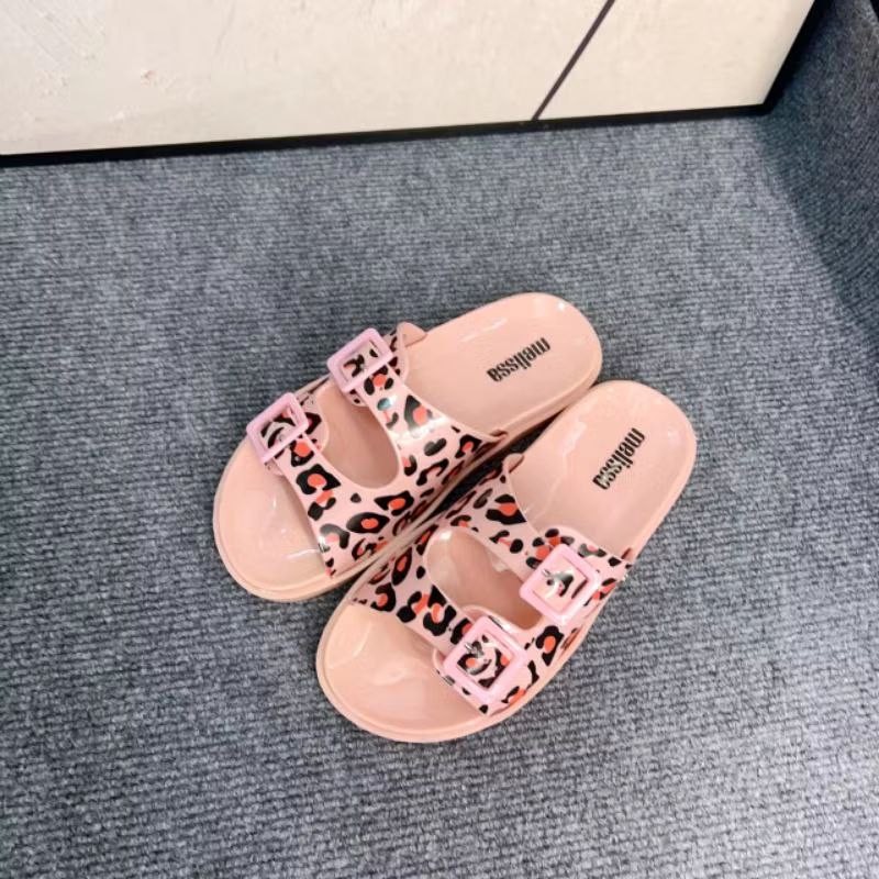 [4.4 Cuci Gudang Sale] - Melissa Sandal Flat Wide Slide 33426 - Sweet Stuff Official