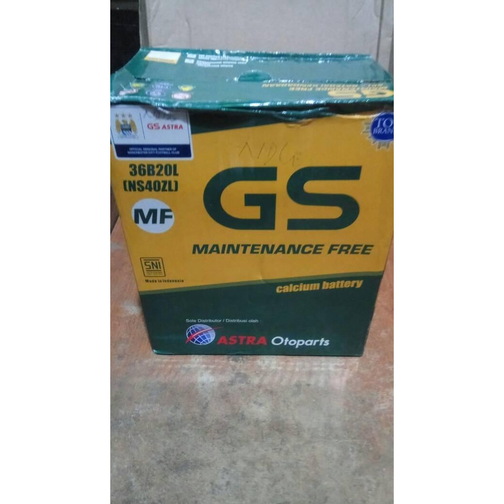 Aki GS MF Kering NS40ZL 12V 35AH (35Amper) quality