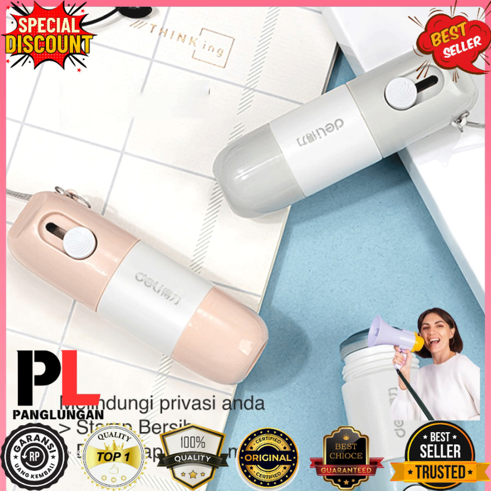 

Deli Stempel Penghapus Resi 2 in 1 Cutter Pembuka Paket - JQ122
