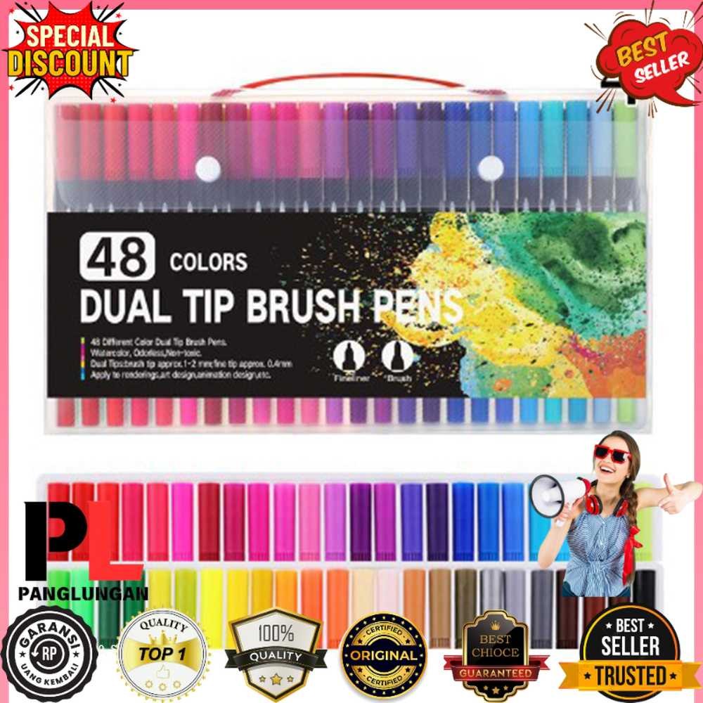

Kolorowy Spidol Double Head Drawing Pen Fine Art Watercolor Set - MKB