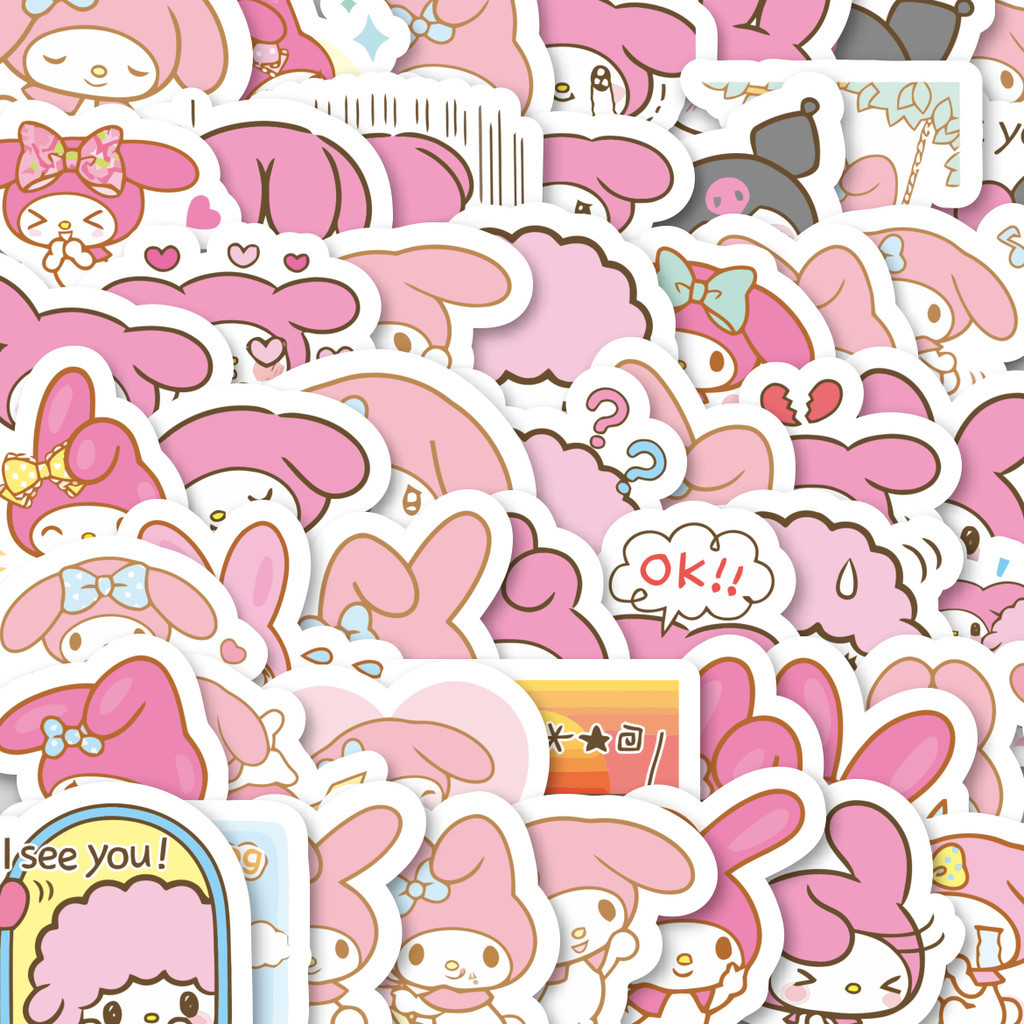 

Stiker Cutting Pack Stiker Kartun Melody Versi 1 Isi 100Pcs Series Aesthetic Lucu Keren Untuk Koper Bahan Vynil