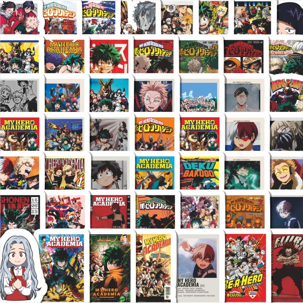 

Stiker Cutting Pack Stiker Poster Desain Anime Jepang My Hero Academia Isi 100Pcs Series Aesthetic Lucu Keren Untuk Koper Bahan Vynil