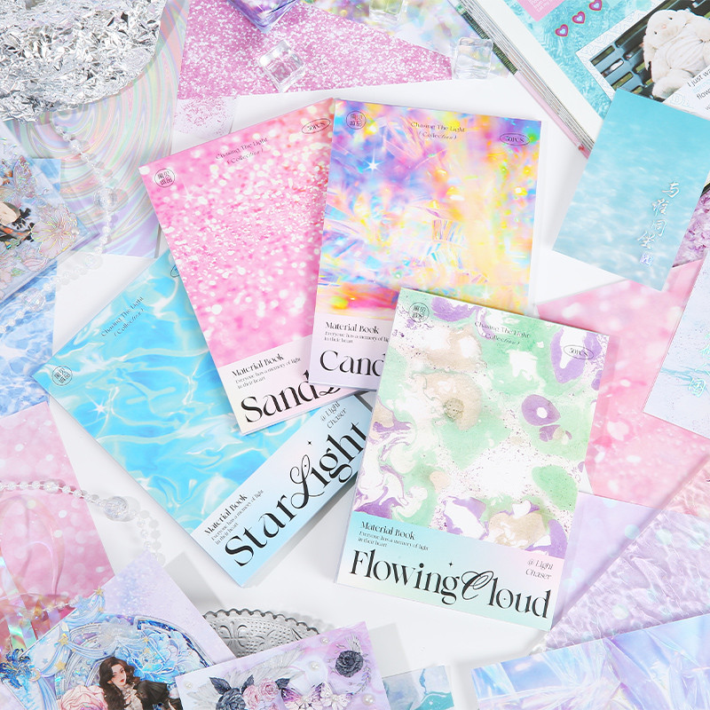 

50 pcs Follow The Light series Vintage Decorative paper DIY Scrapbooking Diary Album Stationery paper junk journal supplies