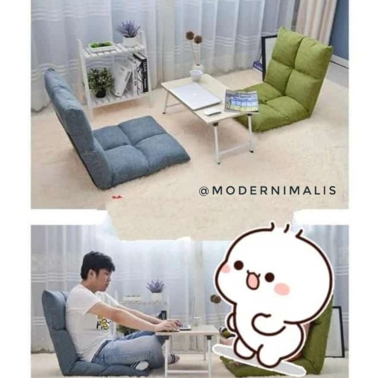JAMIN MURAH Kursi Lesehan Arab Sandaran Kuat Lipat Gaming Minimalis Murah Lazy Sofabed Kursi Tatami 