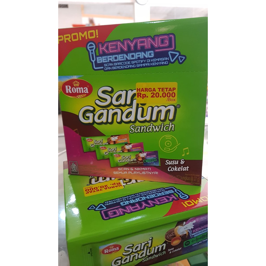 

Roma Sari Gandum Sandwich 27gr NEW