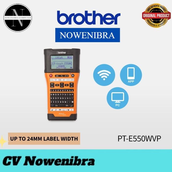 Brother Label Printer PT-E550W Handheld Wireless Cabling PTE550W