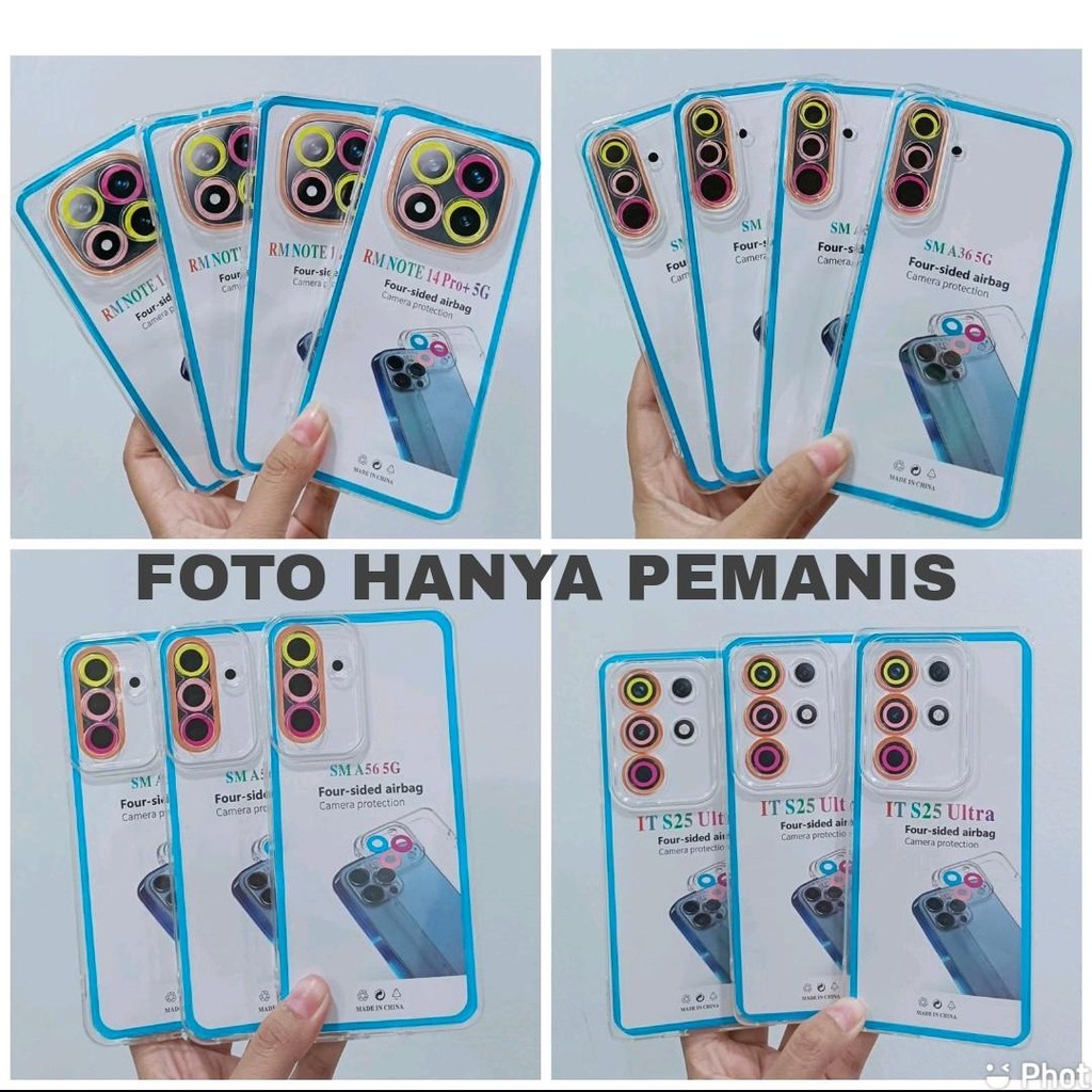 VIV V40 V30 V29 V27 V25 V23 V21 V20 V19 V17 V15 PRO 5G - CASE CLEAR AIRBAG CAMERA PROTECTION ANTI JA