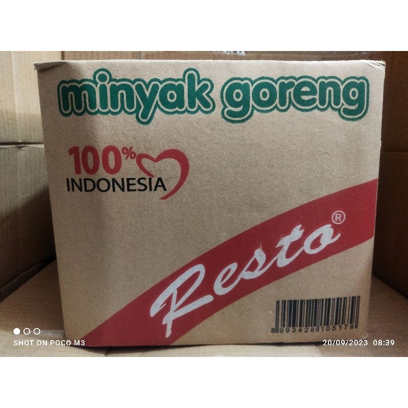 

NEW MINYAK GORENG RESTO BANTAL 180ML ISI 48 PREMIUM