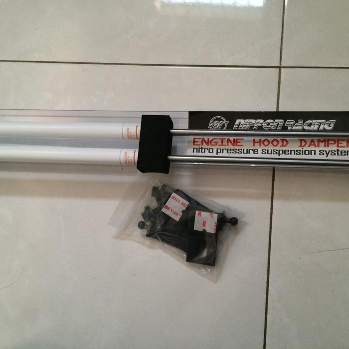 Toyota Starlet kapsul shock kap hood damper mesin merk nippon racing - Putih
