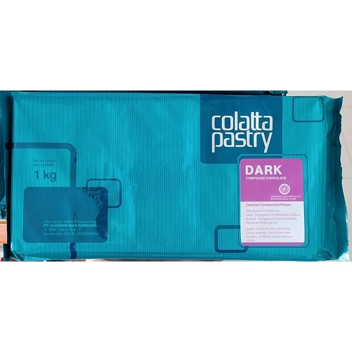 

Dark Coklat Colatta Pastry / Dark Chocolate Compound Colatta Pastry - 1 Kg