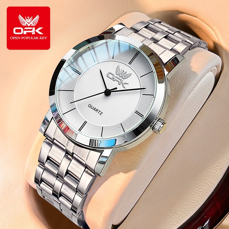 JAM TANGAN PRIA JAM TANGAN OPK Jam Tangan Pria Anti Air Original Stainless Steel Terbaru 2025 Hitam 