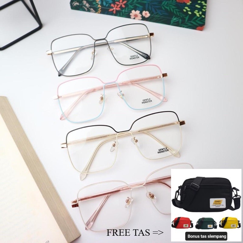 TERLARIS  Kacamata fashion frame 1578 hoott frame FREE TAS SLEMPANG