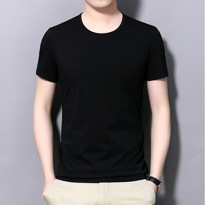 Kaos POLOS Pria Baju Kaos Laki-Laki Atasan POLOS Cowok Baju Oblong Pria POLOS Katun Keren Distro Nya