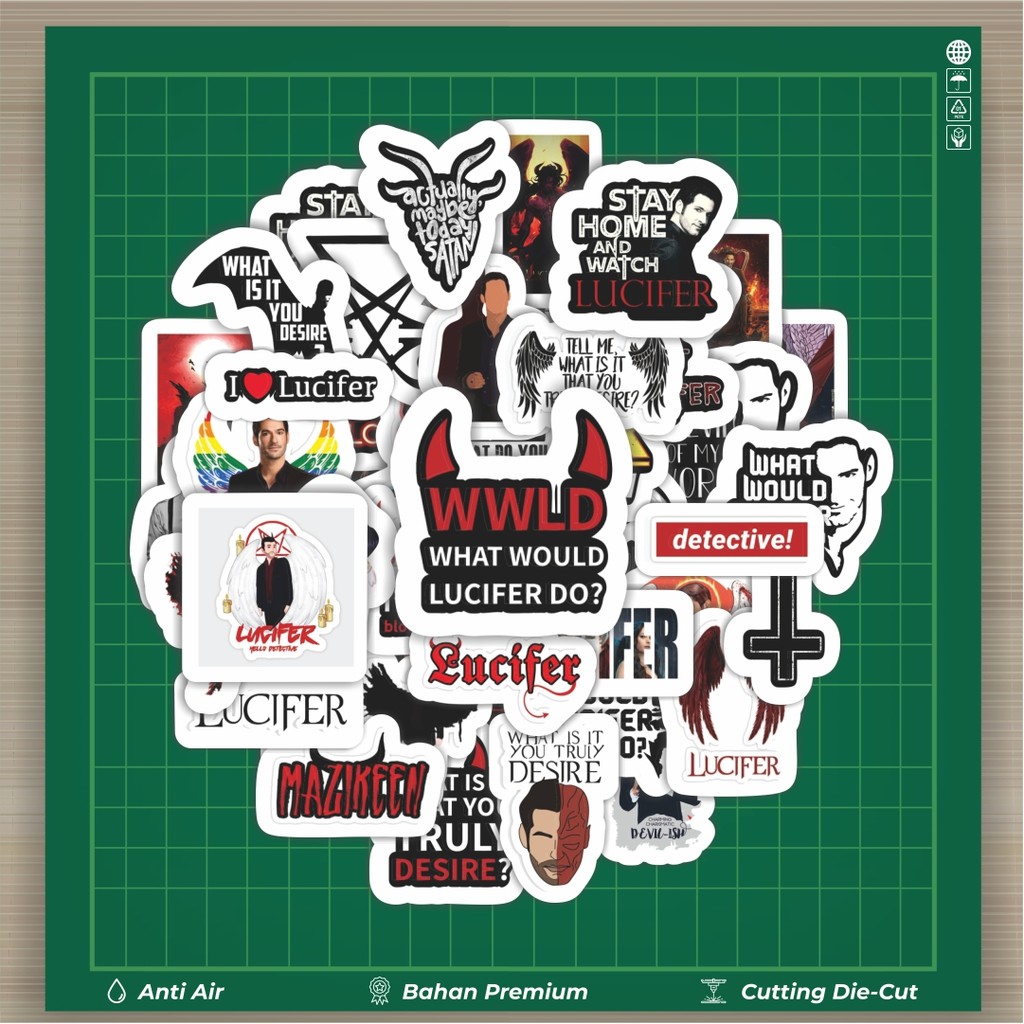 

HOT 50 PCS STIKER Stiker Lucifer Stiker Fashion Cars Decal Dingin Kartu Album Custom Vinyl Anti Air- Sticker Aesthetic Buku Journal Koper Casing HP Tablet Laptop Helm Motor Botol Minum