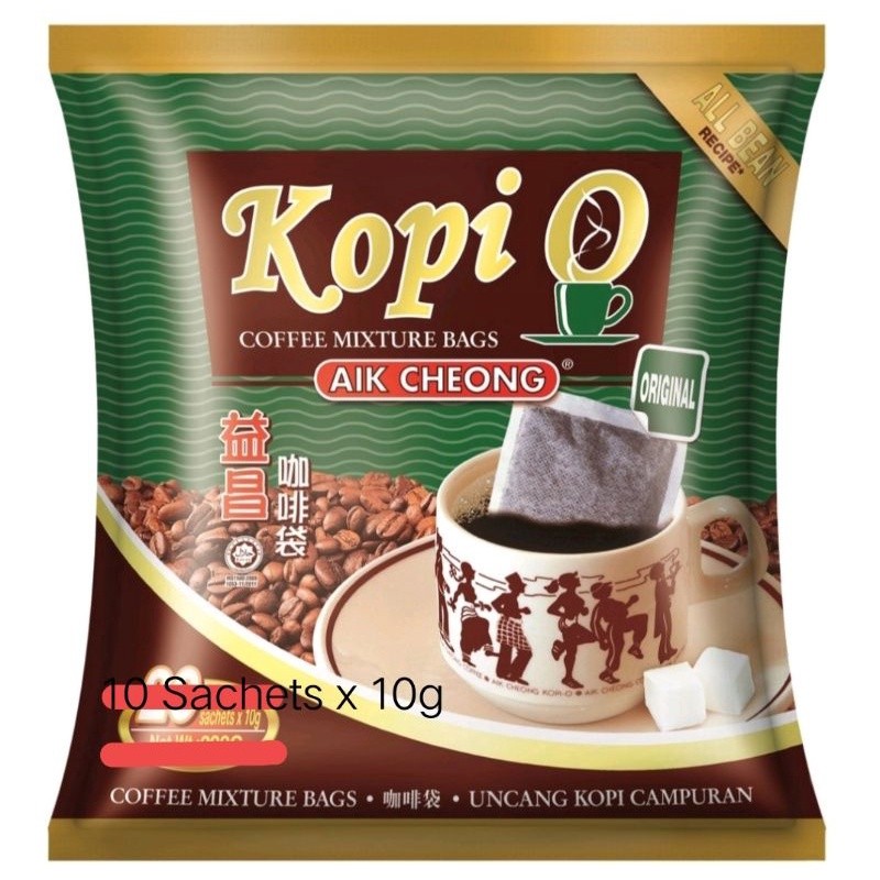 

Ready Aik Cheong Kopi O - Isi 10 Bag (@10Gr) Netto 100Gr