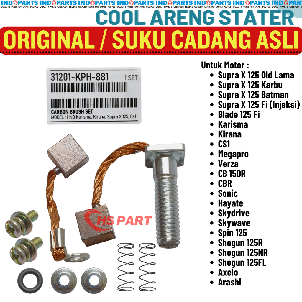 Arang Areng Cool Kul Stater Dinamo Suzuki Hayate Skydrive Skywave Spin Shogun 125 Original Indoparts