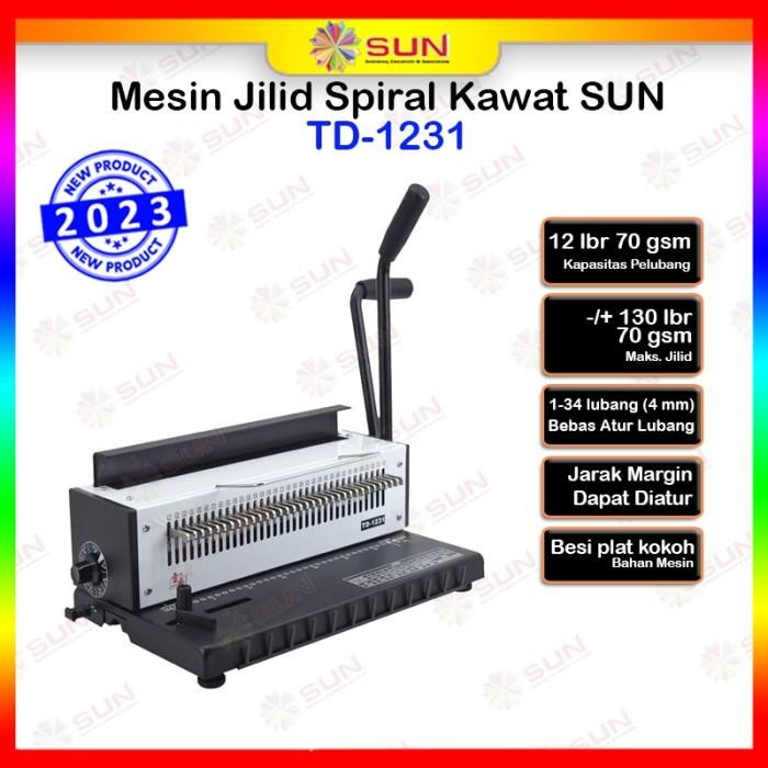

Mesin Jilid Spiral Kawat A4 TD-1231 - TD-1231, Surabaya