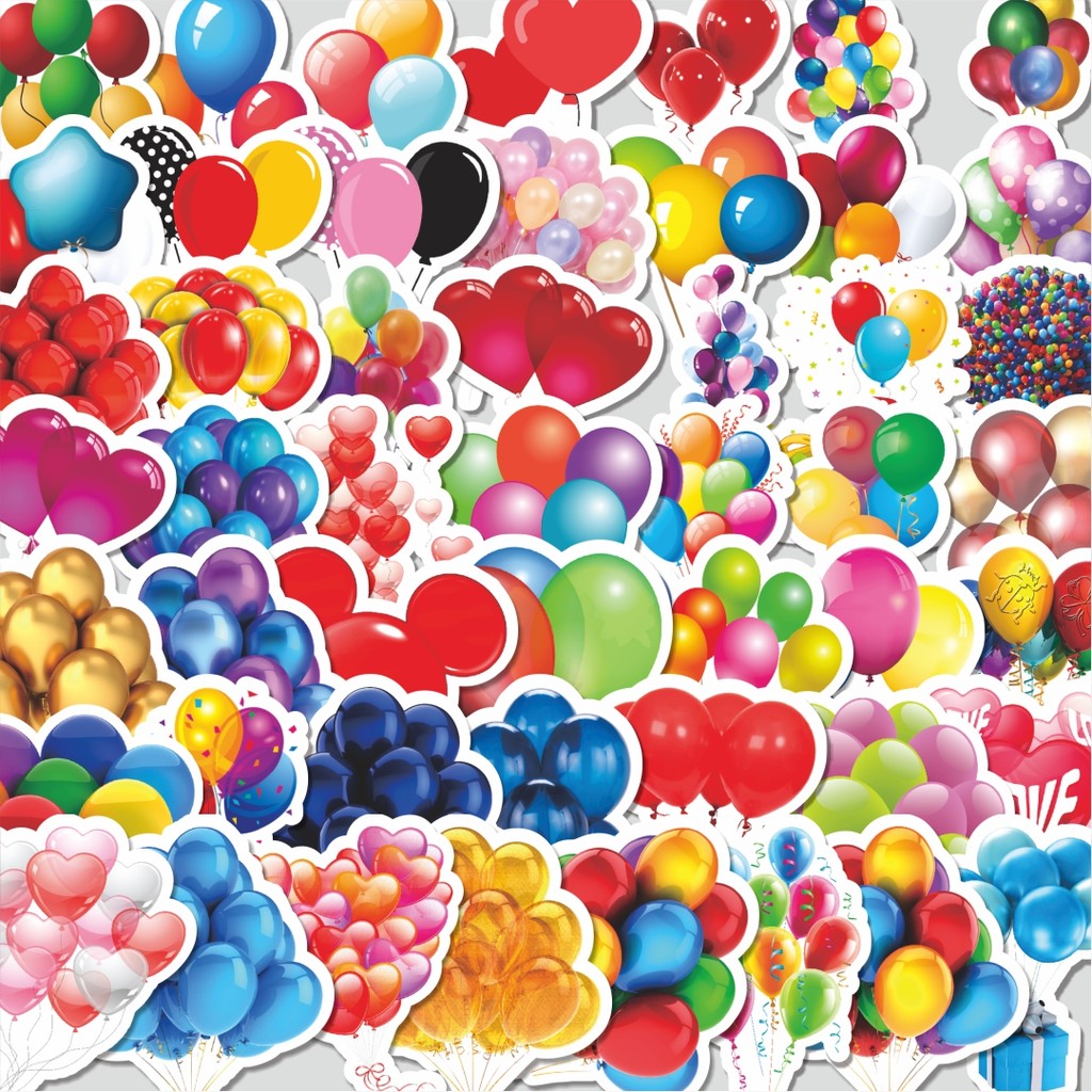 

Stiker Cutting Pack Stiker Funny Balloon [Balon Lucu] Isi 100Pcs Series Aesthetic Lucu Keren Untuk Koper Bahan Vynil