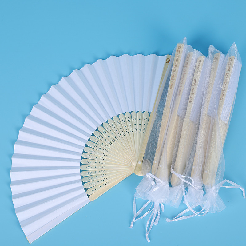 

30/80Pcs Personalized Engraved Folding Hand Fan Wedding Personality Fans Birthday Customized Baby Party Decor Gifts For Guest