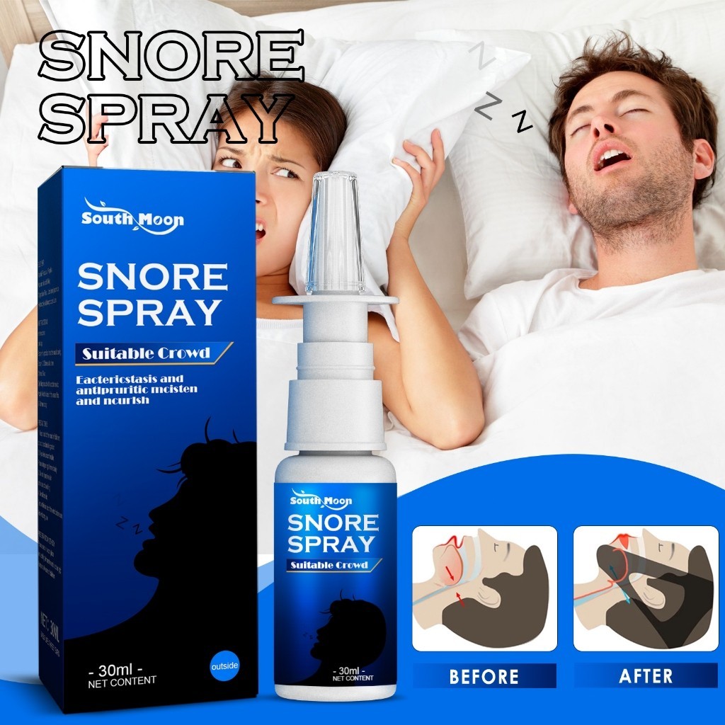 South Moon Snore Spray 30ml Semprotan Herbal Anti Snore Obat Anti Dengkur Obat Ngorok Saat Tidur