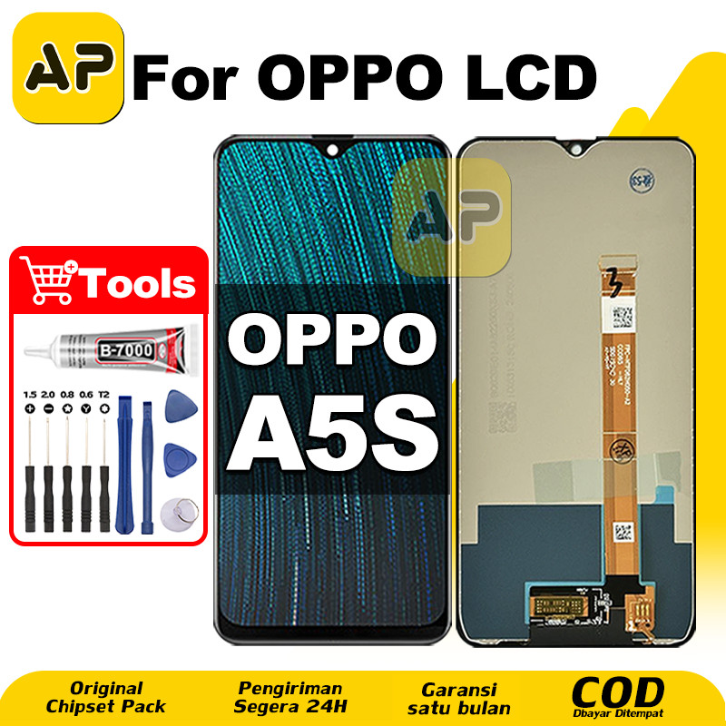 LCD FOR OPPO A5s hp Layar Sentuh Fullset Glass Touchscreen Digitizer COD