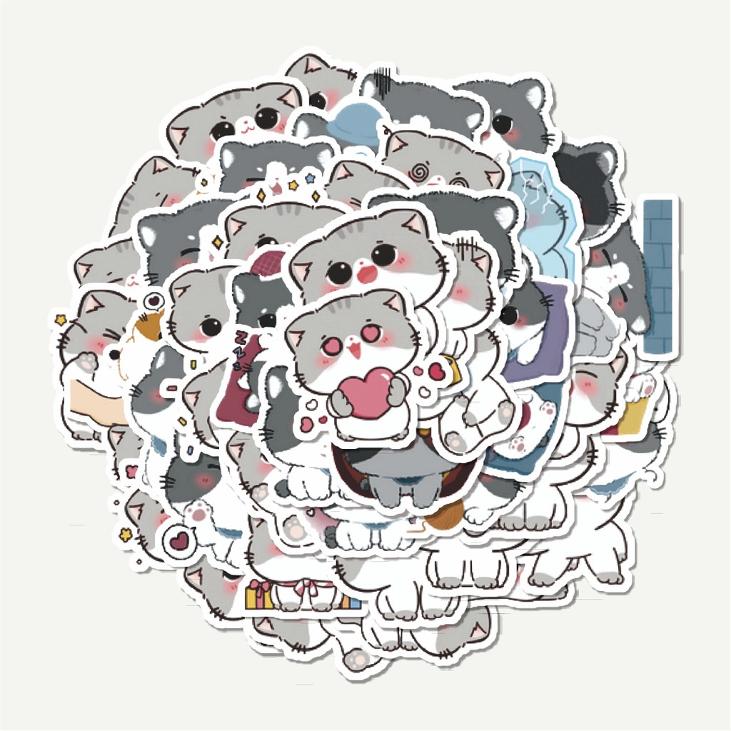 

Sticker Pack Stiker Kawaii Kittens Series [Anak Kucing Lucu] | Sticker TUMBLR | Stiker LAPTOP KOPER HELM