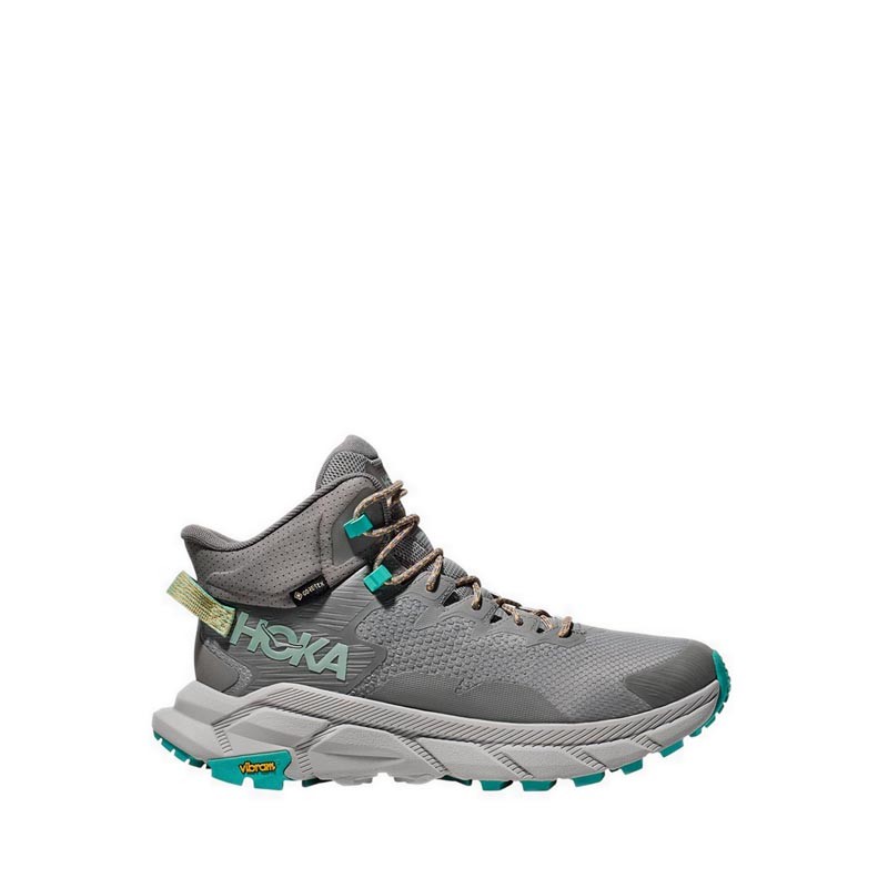 Hoka Trail Code Gtx Men's - Galactic Grey / Electric Aqua