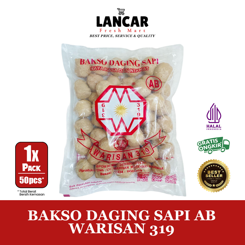 

WARISAN 319 BAKSO SAPI AB ISI 50 PCS