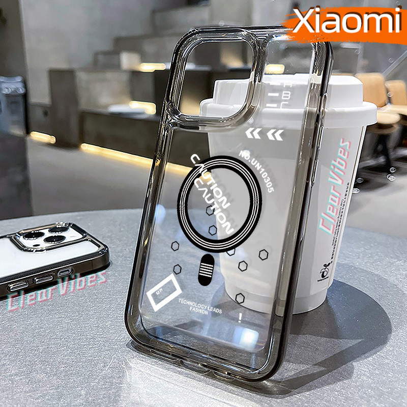 Fashion Magnetic-attraction Glossy PC HardCase CASE Xiaomi 14T POCO X7 PRO M4 M6-Pro C65 F5 F4 12-LI